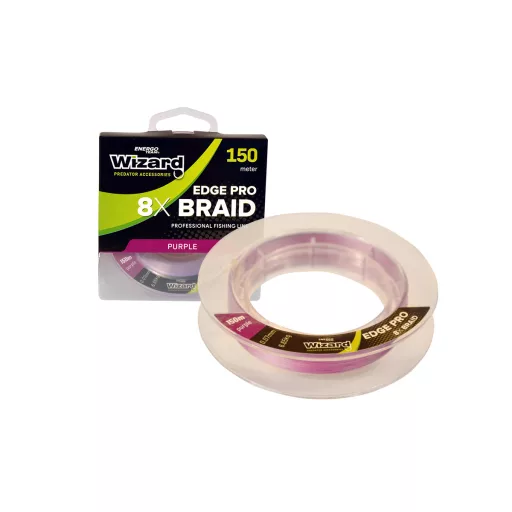 Wizard Edge Pro Violet 8X Braid 0,08 mm 150 m 7,45 kg fonott főzsinór