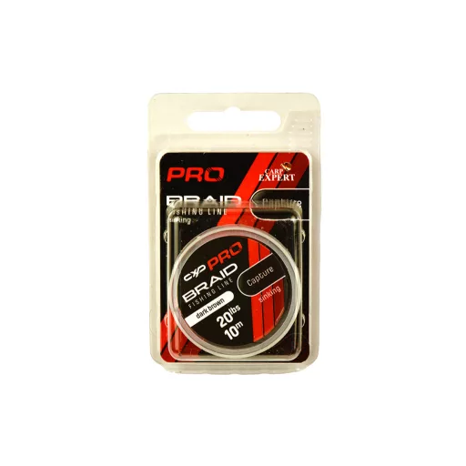 Carp Expert Pro Capture Süllyedő 10 m 20 lb terepmintás / zöld fonott előkezsinór