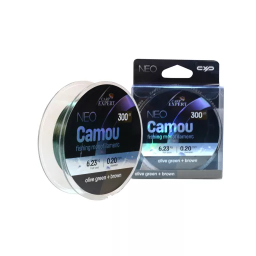 Carp Expert Neo 150MOLIVE Geen + 0,20 mm 150 m 6,226 kg terepmintás / zöld / barna monofil főzsinór