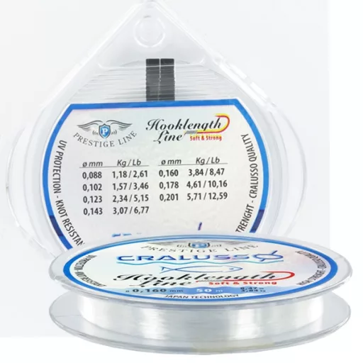 Cralusso Előke Prestige 0,102 mm 50 m monofil előkezsinór