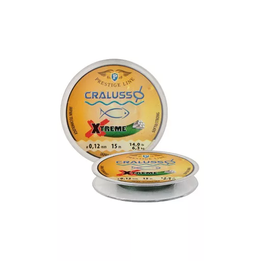 Cralusso Xtreme Előke 0,08 mm 15 m zöld fonott előkezsinór