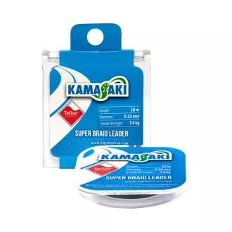   Kamasaki Super Braid Leader 0,10 mm 10 m 7,4 kg szürke fonott előkezsinór