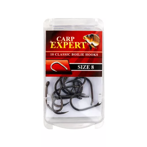 Carp Expert Classic Boilie 1-es fekete nikkel füles szakállas horog