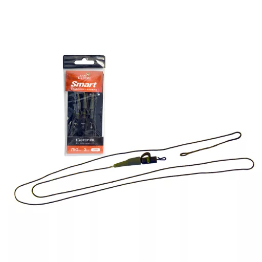 Carp Expert előkötött Leadcore Gyorskapoccsal zöld pontyozó szerelék 3 db/csomag