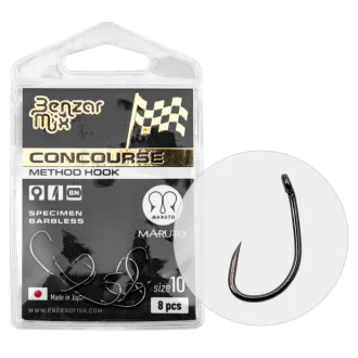   Benzár Mix Concourse method Specimen 10-es fekete nikkel füles szakáll nélküli horog 8 db/csomag