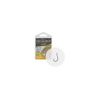 Excalibur Carp Maggot NS 6-os fekete füles szakállas horog
