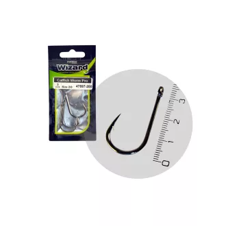 Wizard Worm PRO 2/0-s harcsázó horog 3 db/csomag