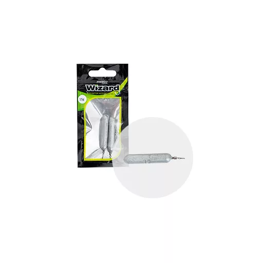 Wizard pálca Go Green drop shot súly 15 g 2 db