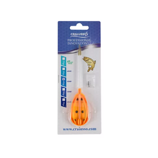 Cralusso fluo zöld Rocket method feeder kosár 30 g 1 db