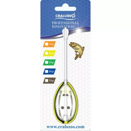 Cralusso Big Rocket +TÖLTŐ víztiszta method kosár szett 60 g 1+1 db