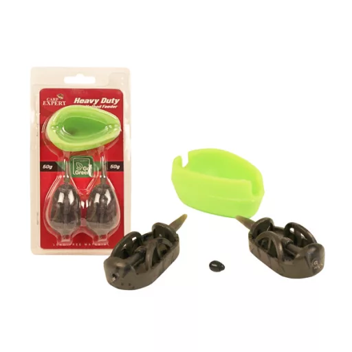 Carp Expert Heavy Duty tömködővel Go Green method kosár szett 50 g + 50 g