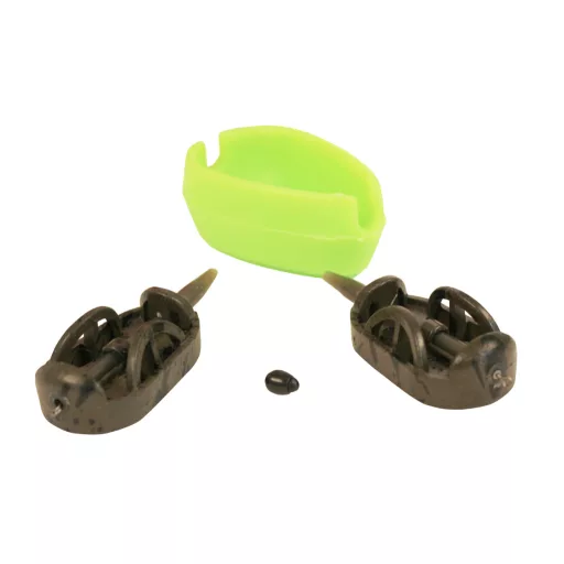 Carp Expert Heavy Duty tömködővel Go Green method kosár szett 50 g + 50 g