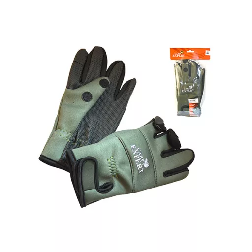 Carp Expert neoprén zöld kesztyű XL