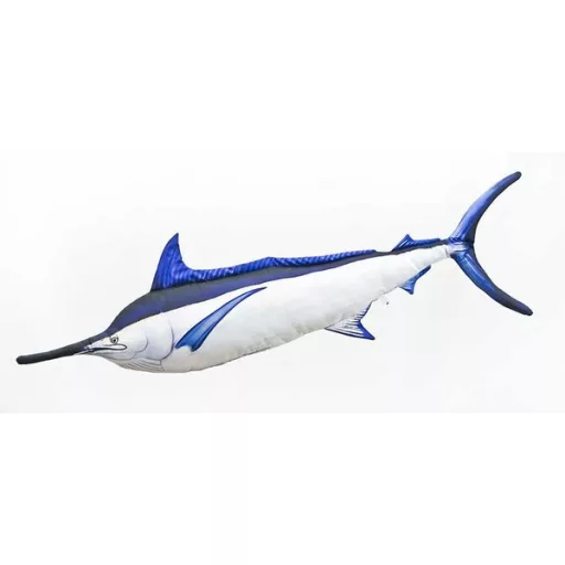 EnergoTeam fekete marlin alakú párna, 118 cm