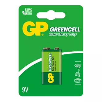   GP Batteries GP GREENCELL 9V 1604 g FÉLTARTÓS bliszteres 1 db. elem