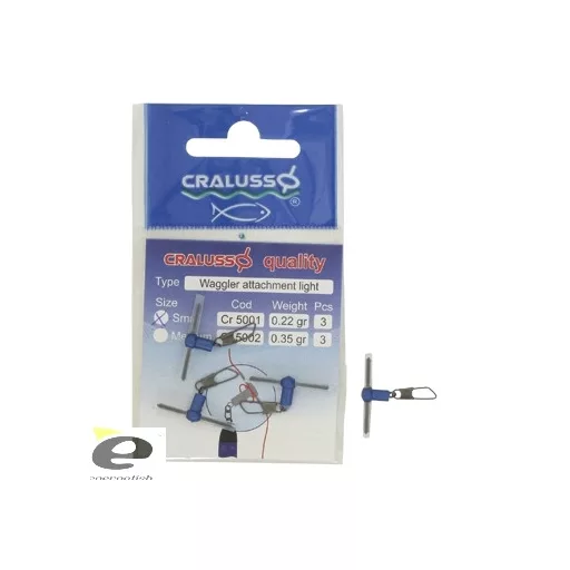 Cralusso Wagglerkapocs Light Kicsi úszórögzítő 3 db/csomag