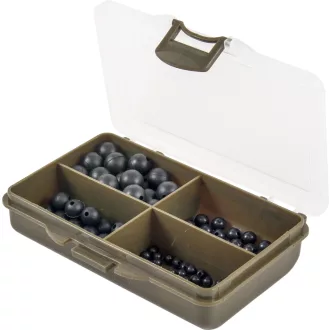   Carp Expert Deluxe ütköző gyöngy készlet -OS fekete ütköző gyöngy 100 db/csomag