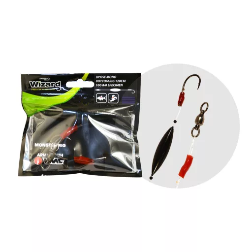 Wizard Monster Upose Mono Bottom 20 g 9/0 Round ragadozóhalas szerelék