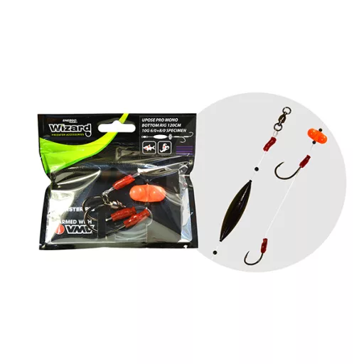 Wizard Monster Upose PRO Mono Bottom 30 g 9/0+11/0 Round ragadozóhalas szerelék