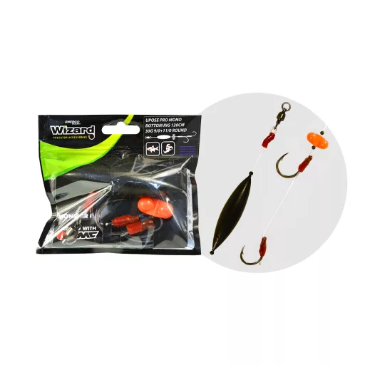 WIZARD MONSTER UPOSE PRO MONO BOTTOM RIG 30G 7/0+9/0 CLASSIC