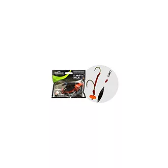   WIZARD MONSTER RIVER UPOSE PRO DOUBLE MONOBRAID RIG 30G 9/0+11/0 ROUND