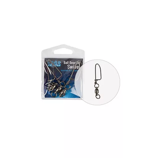 Koós Hengeres Csapágyas Coastlock Kapoccsal 7 × 7 harcsázó forgókapocs 3 db/csomag