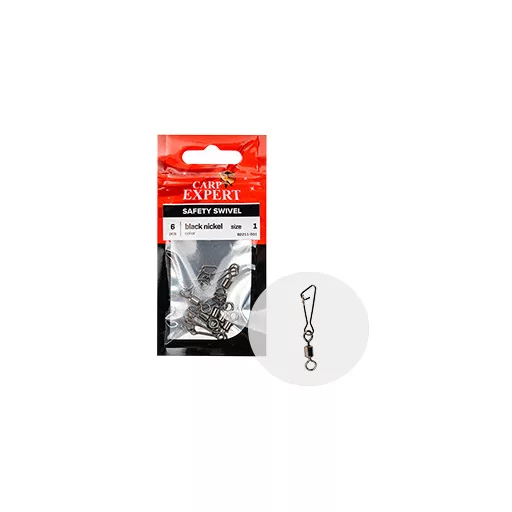 Carp Expert Hengeres Kapocsal 1-ES forgókapocs 6 db/csomag