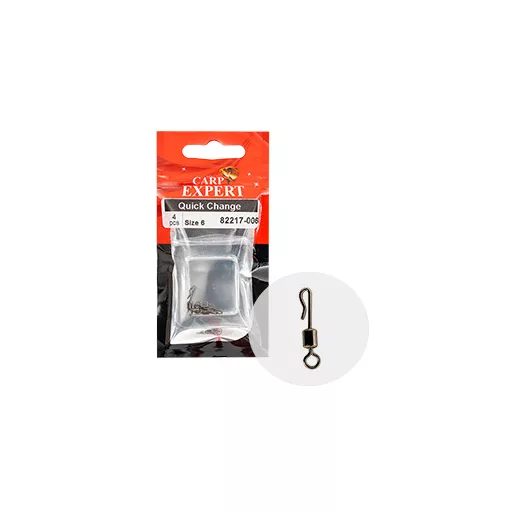 Carp Expert Qucik Change 6 gyorscserés kapocs 4 db/csomag