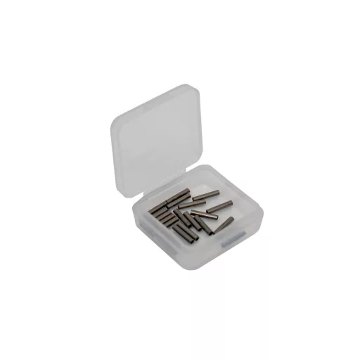 Wizard Rögzítő cső 1,0 × 1,4 × 8 mm Fényes fekete krimpelő hüvely 20 db/csomag
