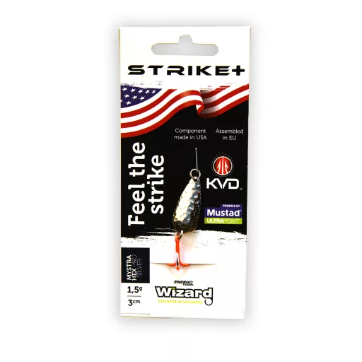Wizard Strike+mystra Hex Pro ezüst 3 cm 1,5 g támolygó villantó