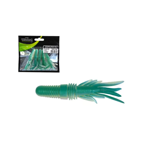 Wizard Bass Grub Col. zöld 7 cm 5 db/csomag lágy műcsali