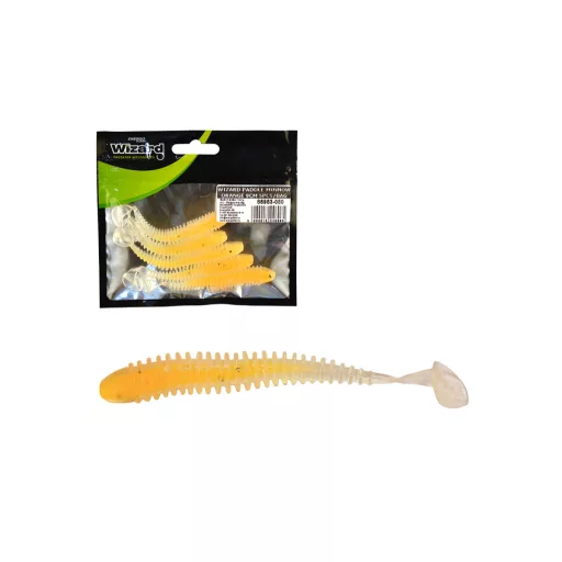 Wizard Power Minnow GRAY 9 cm 5 db/csomag gumihal