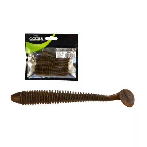 Wizard Power Minnow GRAY 9 cm 5 db/csomag gumihal