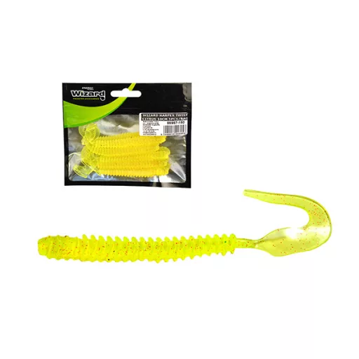 Wizard Harpex Twist LIME 5 cm 10 db/csomag twister