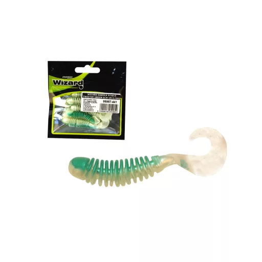 Wizard Harpex Power zöld 6 cm 5 db/csomag twister