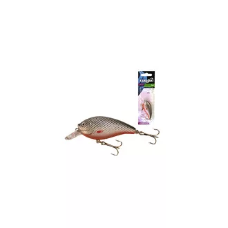 Kamasaki Fat Col:1 Zöld hát, sárga has crankbait wobbler