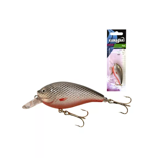 Kamasaki Fat Col:1 Zöld hát, sárga has crankbait wobbler