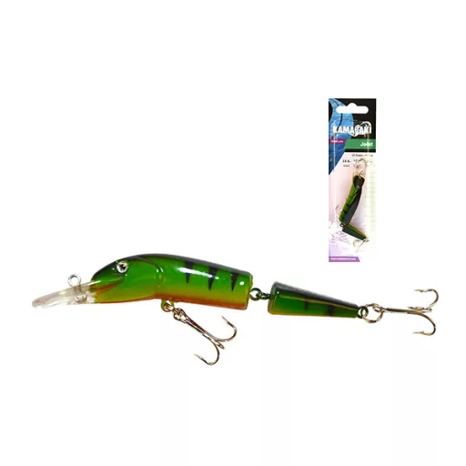 Kamasaki Joint Col:1 Zöld hát, sárga has 10 cm 15,5 g többrészes wobbler