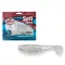 Mann's Shad Cmf CMF-Áttetsző, ezüst csillámos 4,5 cm 12 db/csomag gumihal