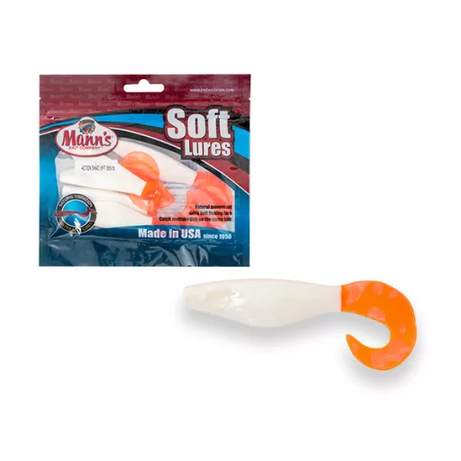 Mann's Action Shad Mfch MFCH-Sárga, glitteres 6 cm 7 db/csomag gumihal