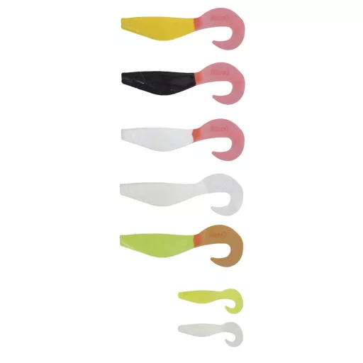 Mann's Action Shad Mfch MFCH-Sárga, glitteres 6 cm 7 db/csomag gumihal