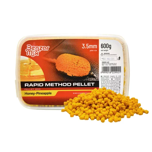 Benzár Mix Rapid Method Pellet Méz&ananász 1,5 mm 600 g etetőpellet