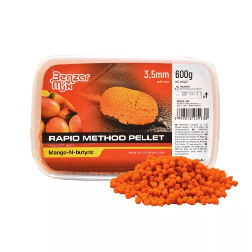 Benzár Mix Rapid Method Pellet Méz&ananász 1,5 mm 600 g etetőpellet
