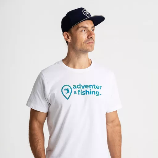 Adventer & Fishing & Bluefin fehér M póló
