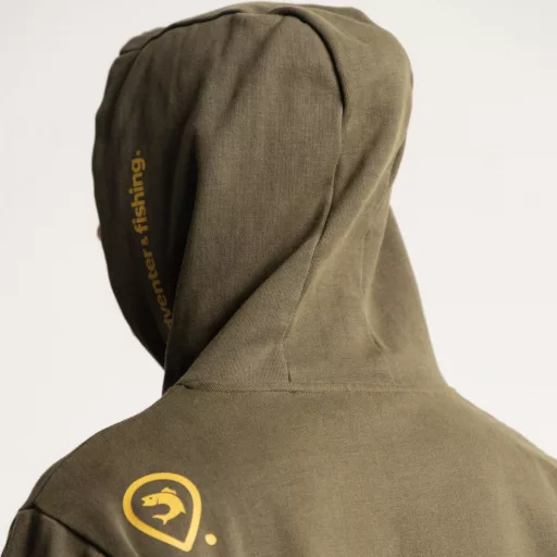 Adventer & Fishing kapucnis pamut khaki L pulóver