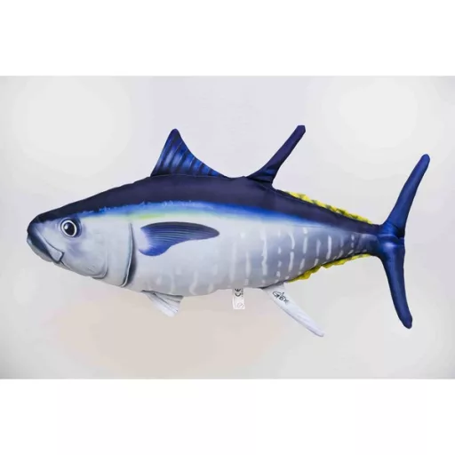 EnergoTeam atlanti kékúszójú tonhal alakú párna, 65 cm