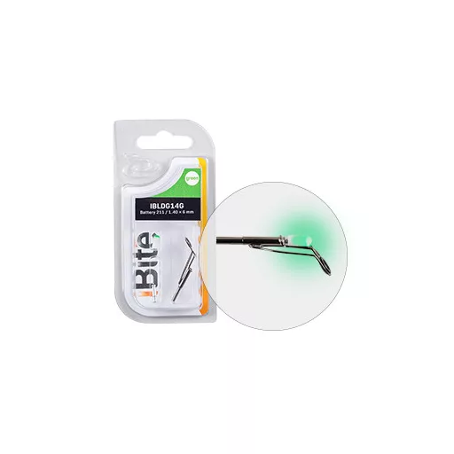 iBite 211 Kit 1,4 × 2,4–6 mm zöld LED-es feeder spiccgyűrű készlet