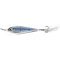 LIVETARGET Flutter Shad Jigging Spoon ezüst-kék 5 cm 11 g támolygó villantó