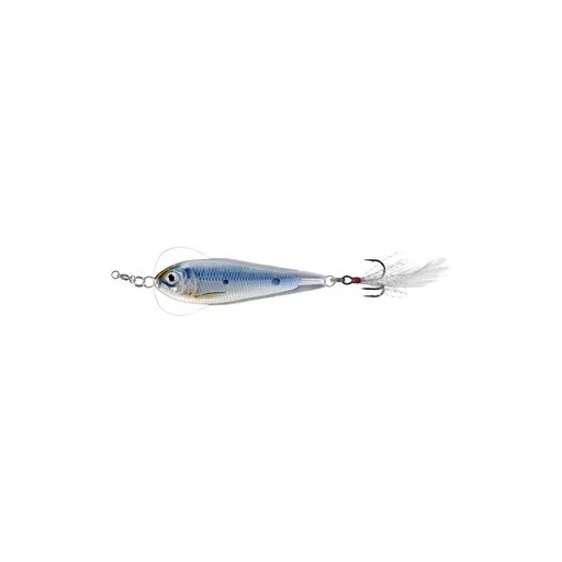 LIVETARGET Flutter Shad Jigging Spoon ezüst-kék 5 cm 11 g támolygó villantó