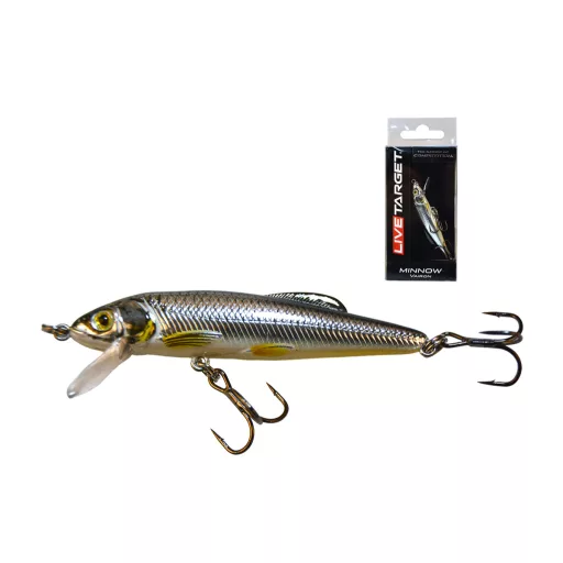 LIVETARGET Minnow Finesse Jerkbait ezüst gyöngyház 6 cm 11 g minnow wobbler